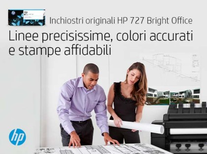 ORIGINALE HP Cartuccia d&#39;inchiostro Grigio F9J80A 727 300ml