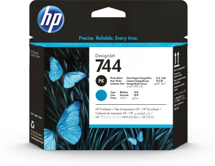 Hp Cart Ink 744 Ciano + Nero Foto