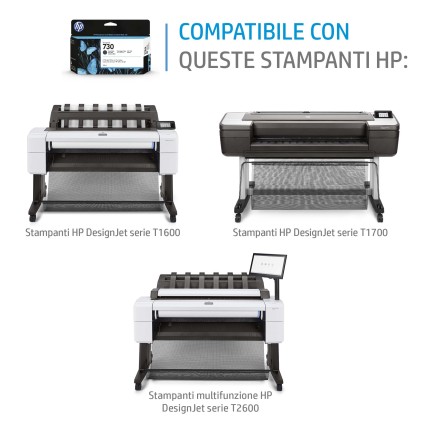 ORIGINALE HP Cartuccia d'inchiostro Grigio P2V66A 730 130ml