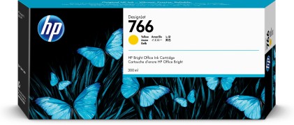 HP Cartuccia di inchiostro giallo DesignJet 766 da 300 ml