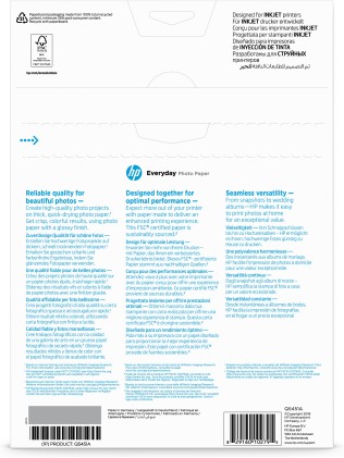 Carta Fotografica Hp Everyday Photo Paper Q5451A