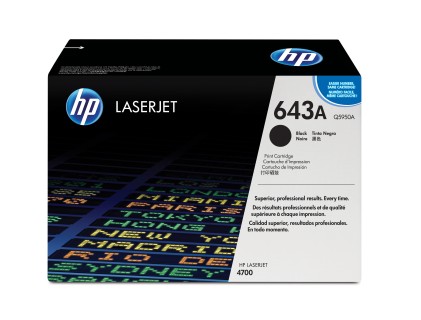 ORIGINALE HP toner nero Q5950A 643A 11000 pagine