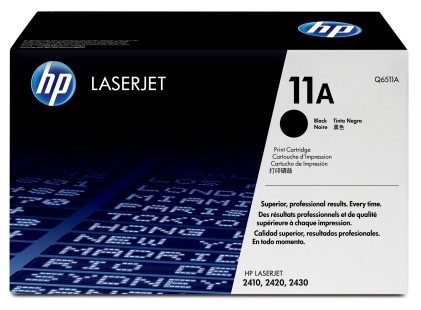 HP 11A Black Original LaserJet Toner Cartridge cartuccia toner 1 pz Originale Nero