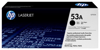 ORIGINALE HP toner nero Q7553A 53A 3000 pagine