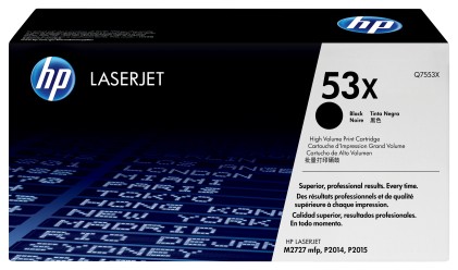 HP Cartuccia Toner originale nero ad alta capacit&agrave; LaserJet 53X