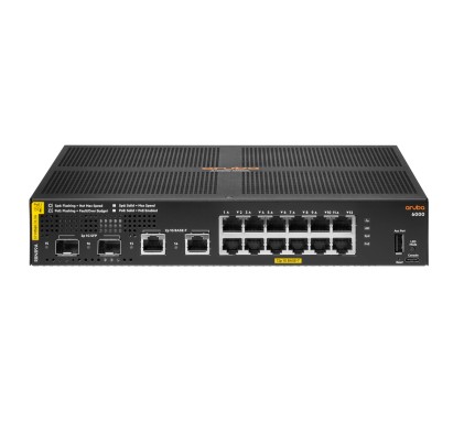 HPE Aruba Networking Aruba 6000 12G Class4 PoE 2G/2SFP 139W Gestito L3 Gigabit Ethernet (10/100/1000) Supporto Power over Ethernet (PoE) 1U