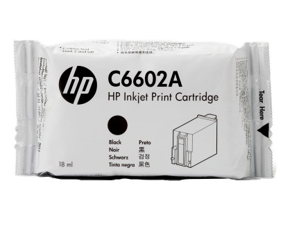 ORIGINALE HP Cartuccia d'inchiostro nero SPS 18ml C6602A 18ml inchiostro TIJ 1.0