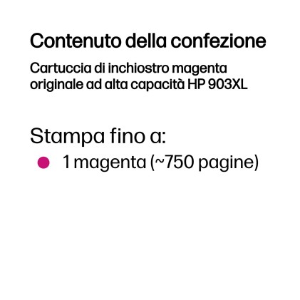 Hp Cart Ink Magenta 903Xl Per Oj Pro 6960 6970 Ts