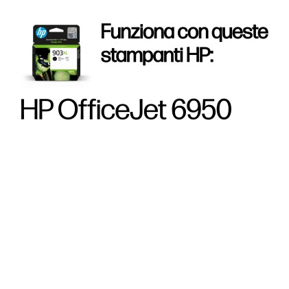 HP Cartuccia di inchiostro nero originale ad alta capacit&agrave; 903XL