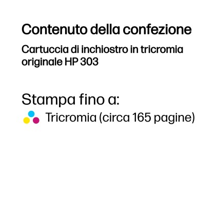 Originale HP Cartuccia di inchiostro in tricromia originale 303