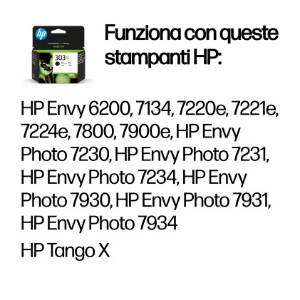 Hp Cart Ink Nero 303 Xl Per Envy Photo 62Xx-71Xx-78Xx