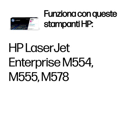 ORIGINALE HP toner magenta W2123A 212A 4500 pagine