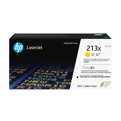 ORIGINALE HP toner giallo W2132X 213X 6000 pagine Cartuccia toner originale giallo ad alta capacitа LaserJet HP 213X