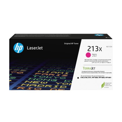 ORIGINALE HP toner magenta W2133X 213X 6000 pagine Cartuccia toner originale magenta ad alta capacitа LaserJet HP 213X