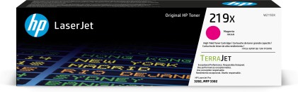 HP Cartuccia toner originale ad alta capacit&agrave; LaserJet 219X magenta