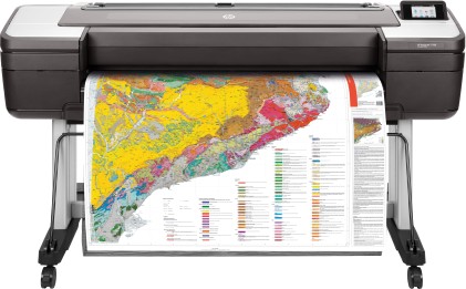 Hp Plotter Designjet T1700 44-In A0, Usb/Lan, Taglierina Automatica, Piedistallo Incluso