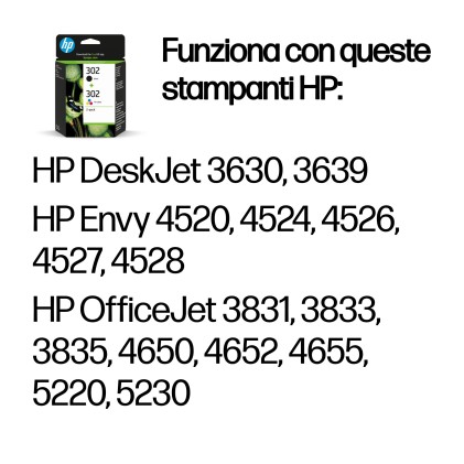 ORIGINALE HP Multipack nero / differenti colori X4D37AE 302