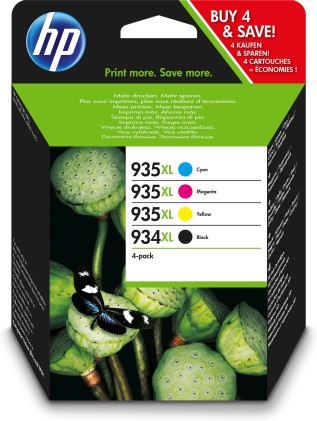 Cartuccia HP originale 934XL 4-PACK