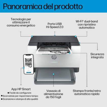 Stamp Las B/N A4 Wifi Lan 29Ppm F/R Hp Laserjet Pro M209Dw Standard