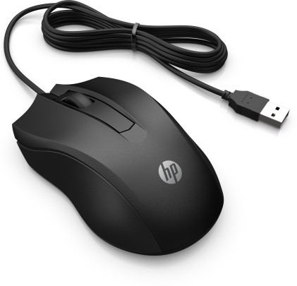 Mouse Ottico Wired 100 Hp 100 - 2Tasti - Usb - 1600Dpi