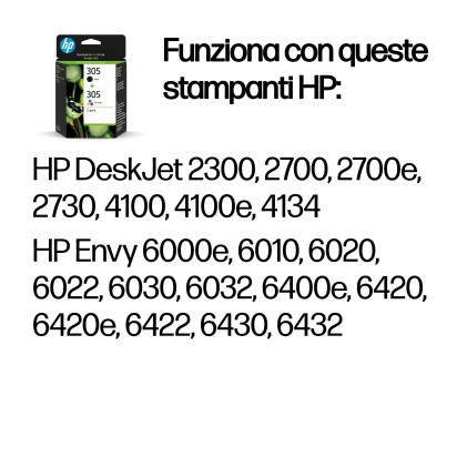 Ink Hp 305 Multipack Cmyk Envy 6010 120 Pag/100Pg Colore