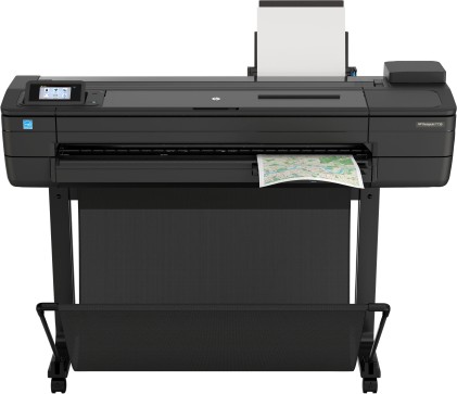 Plotter Hp A0 36"T730 4Ink Lan Usb 25Sec/A1+Piedistallo E Raccoglitore