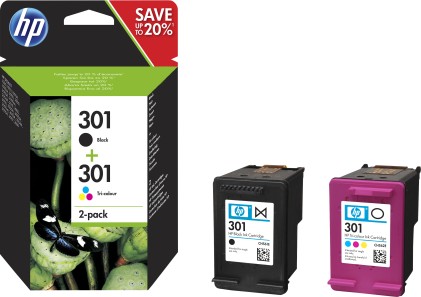 Ink HP originale N9J72Ae HP originale 301 Nero/Tricomia Per Deskjet 2050