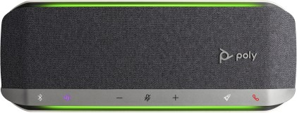 POLY Sync 40+ USB-A USB-C Speakerphone +BT700 USB-A Adapter vivavoce Telefono cellulare/PC USB/Bluetooth Nero, Argento