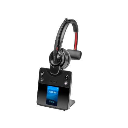 ORIGINALE HP Poly Accessori per computer nero 8L5A9AA Savi 8410 Office Cuffie monoaurali per ufficio Poly Savi 8410 DECT 1880-1900 MHz certificate per Microsoft Teams