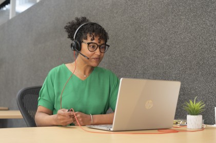 ORIGINALE HP Poly Accessori per computer nero 8X225AA Blackwire 8225 USB-C Stereo-Headset Cuffie stereo Poly Blackwire 8225 con connettore USB-C, certificate per Microsoft Teams + adattatore USB-C/A