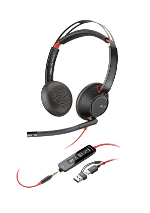HP Poly Blackwire 5220 Stereo USB-C Headset +3.5mm Plug +USB-C/A Adapter (Bulk) Auricolare Cablato A Padiglione Musica e Chiamate USB tipo-C Nero