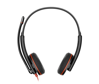 Blackwire 3220 USB-C Cuffie Poly Blackwire 3220 stereo USB-C nere + adattatore USB-C/A (sfuse)
