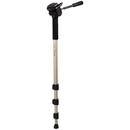 Hama Monopiede "Star 78 Mono", champagne (61-176 cm), testa 3D con sgancio rapido, gambe in 4 sezioni, borsa per trasporto