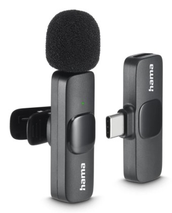 Hama Smart Wireless Nero Microfono Lavalier/Lapel