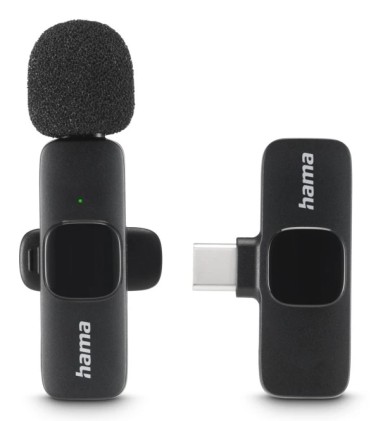 Hama Smart Wireless Nero Microfono Lavalier/Lapel