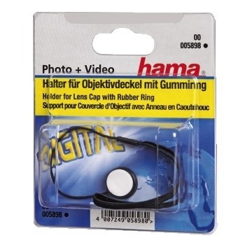Hama Lens Cap Holder tappo per obiettivo Fotocamera Nero
