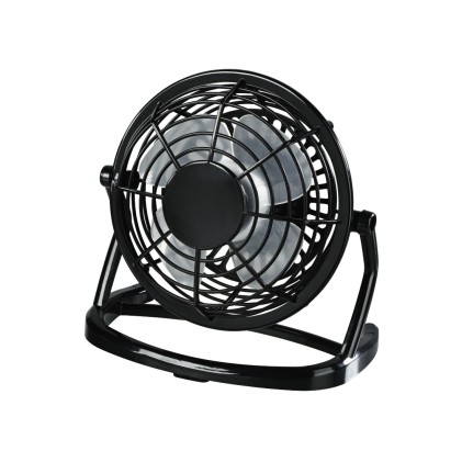 Ventilatore da tavolo USB Hama da 10 cm - Cavo da 1 m - Nero