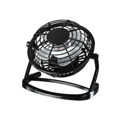 Ventilatore da tavolo USB Hama da 10 cm - Cavo da 1 m - Nero