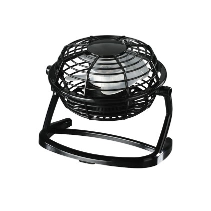 Ventilatore da tavolo USB Hama da 10 cm - Cavo da 1 m - Nero