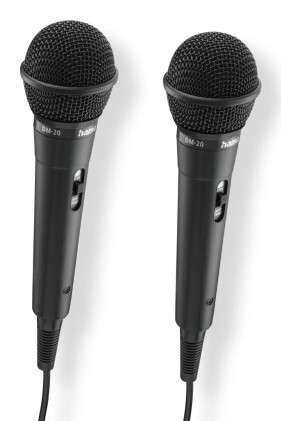 Hama Karaoke Nero Microfono per karaoke