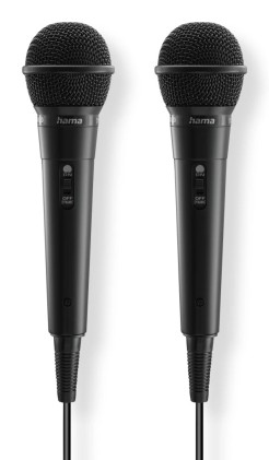 Hama Karaoke Nero Microfono per karaoke