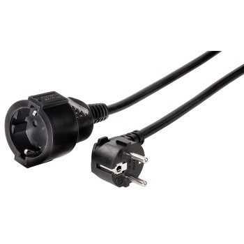 Cavo di prolunga Hama Power Cord - Potenza massima 3680W - Lunghezza 3m - Sezione 1.5mm2 - Schuko CEE7 - Nero