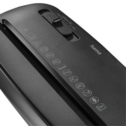 Hama Classic S61 distruggi documenti Taglio a striscia 72 dB 22 cm Nero