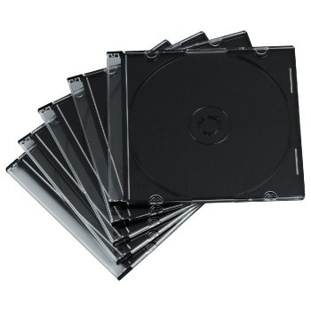 Hama CD Slim Jewel Case, pack 50 Pcs 1 dischi Trasparente