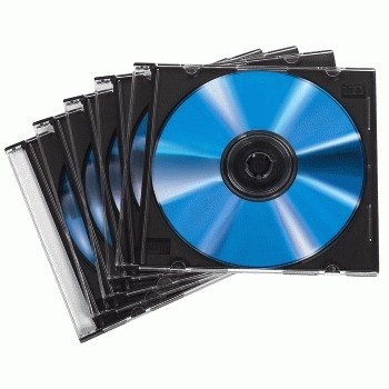 Hama CD Slim Jewel Case, pack 50 Pcs 1 dischi Trasparente