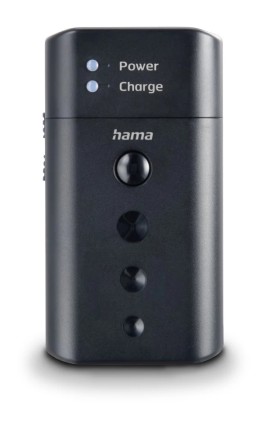 Caricabatterie universale da viaggio Hama Delta - Batterie da 3,6 V, 3,7 V, 7,2 V, 7,4 V - Batterie AA e AAA - USB-C