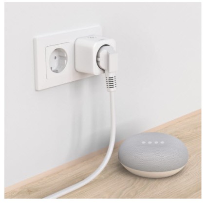 Presa intelligente WLAN Hama - WiFi - Timer - IP20 - Compatibile con assistente vocale - Controllo tramite app - 7,7x5,5x5,5 cm - Bianca
