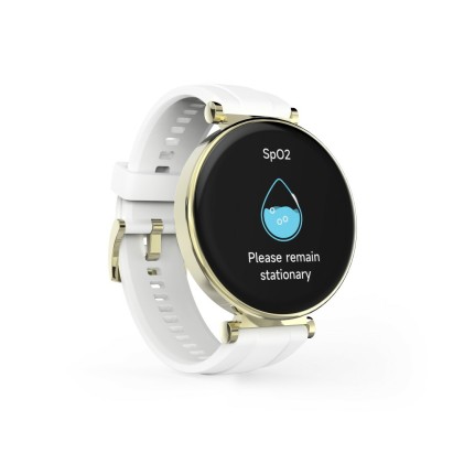 Smartwatch Hama 7000 - Bluetooth 5.3 - Batteria da 300 mAh - Schermo AMOLED da 1,32" - IP68 - Resistenza all'acqua fino a 3 ATM - Cinturino in silicone - 4,3x1,2x5,1 cm - Bianco