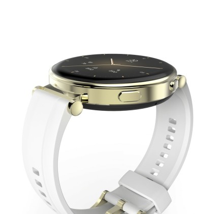 Smartwatch Hama 7000 - Bluetooth 5.3 - Batteria da 300 mAh - Schermo AMOLED da 1,32" - IP68 - Resistenza all'acqua fino a 3 ATM - Cinturino in silicone - 4,3x1,2x5,1 cm - Bianco