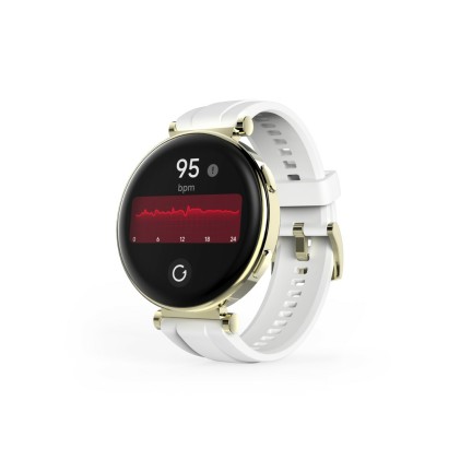 Smartwatch Hama 7000 - Bluetooth 5.3 - Batteria da 300 mAh - Schermo AMOLED da 1,32" - IP68 - Resistenza all'acqua fino a 3 ATM - Cinturino in silicone - 4,3x1,2x5,1 cm - Bianco